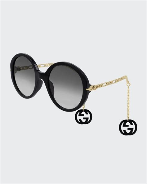 gucci round havana acetate sunglasses|Gucci overzi sunglasses.